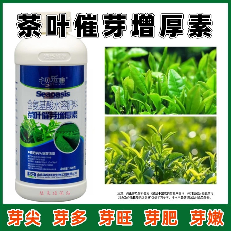 茶叶专用叶面肥催芽壮芽素叶片肥厚茶叶专用含氨基酸水溶肥料
