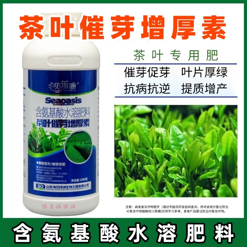 茶叶专用叶面肥催芽壮芽素叶片肥厚茶叶专用含氨基酸水溶肥料