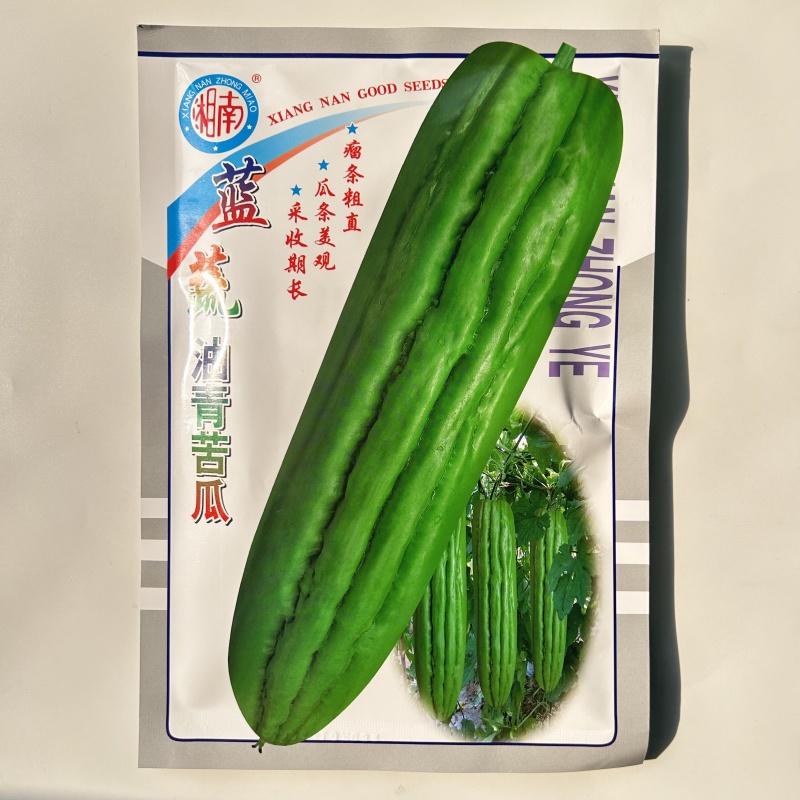 蓝蔬油青苦瓜种子50克大包装耐热耐寒多肉苦瓜种籽翠玉绿色