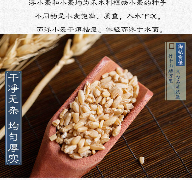 新货浮小麦中药材小麦茶正品浮麦茶500克包邮