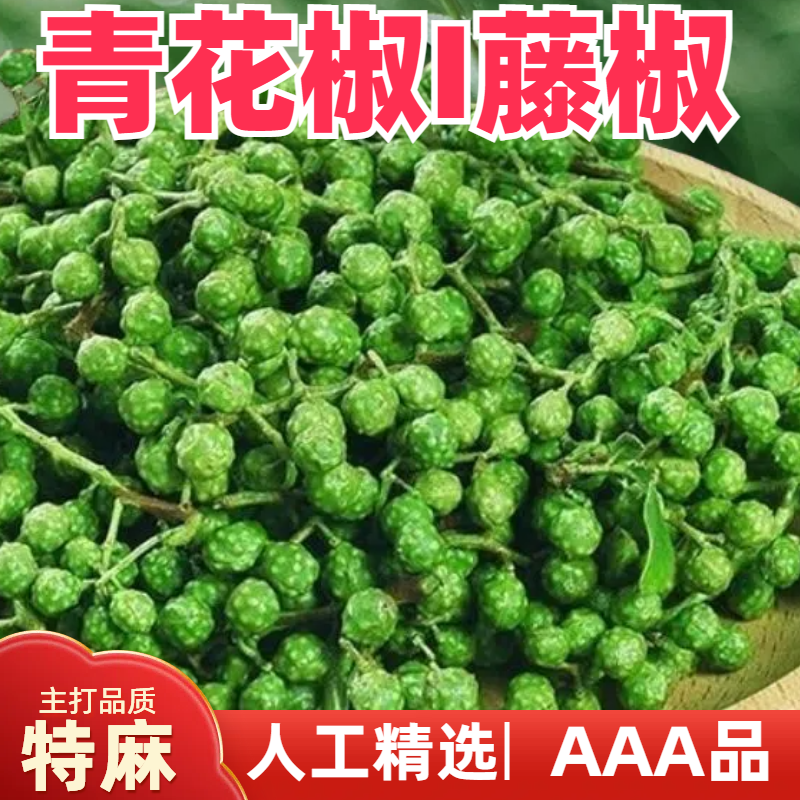 四川特产鲜藤椒特香特麻鲜花椒新鲜生花椒重庆麻椒家用散装青