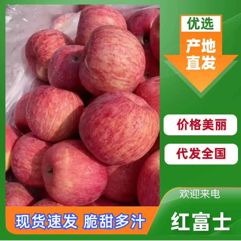 红富士苹果一手货源，规格齐全，口感好，品质高，可视频看货