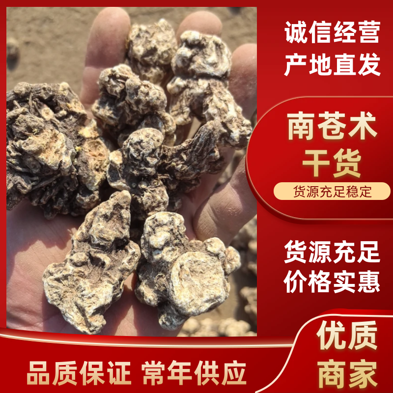 南苍术干货大量供应东北朱砂点起霜干货一手货源
