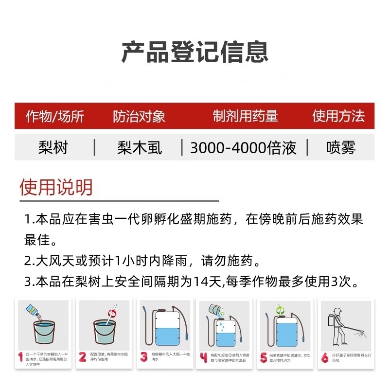 山东邦赛克5%阿维菌素农用梨树快速除梨木虱螨虫杀虫杀螨剂