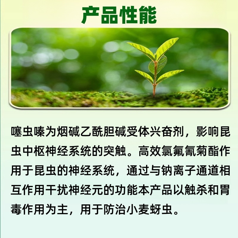山东邦赛克佑虎22%噻虫高氯氟农用小麦田快速除蚜虫杀虫剂