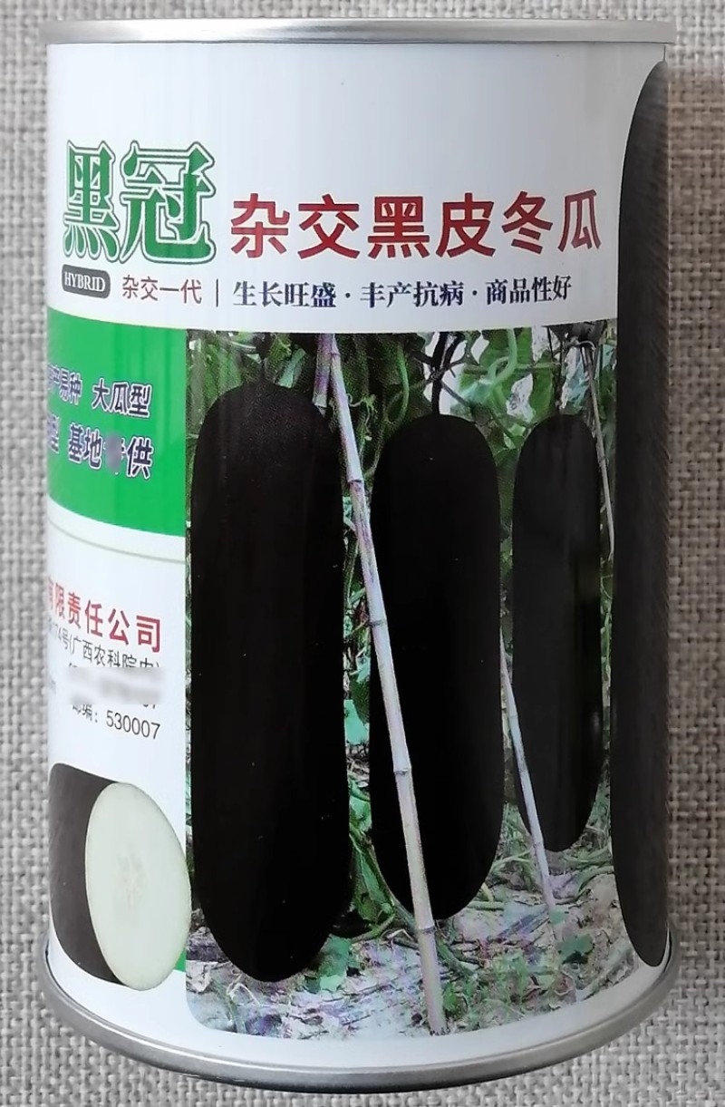 黑冠杂交黑皮冬瓜种子爬地吊瓜两用型耐热耐寒性好