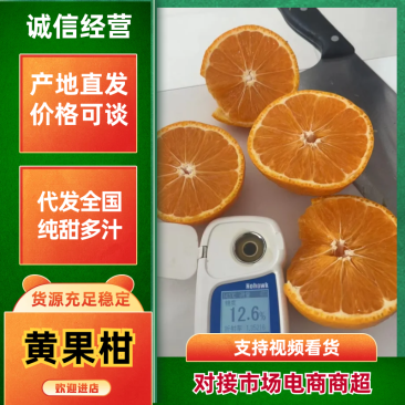 精品推荐汉源县精品四川汉源黄果柑大量上市产地直发