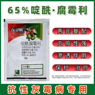 灰灵顿65%啶酰腐霉利啶酰菌胺腐霉利番茄灰霉病农药杀菌