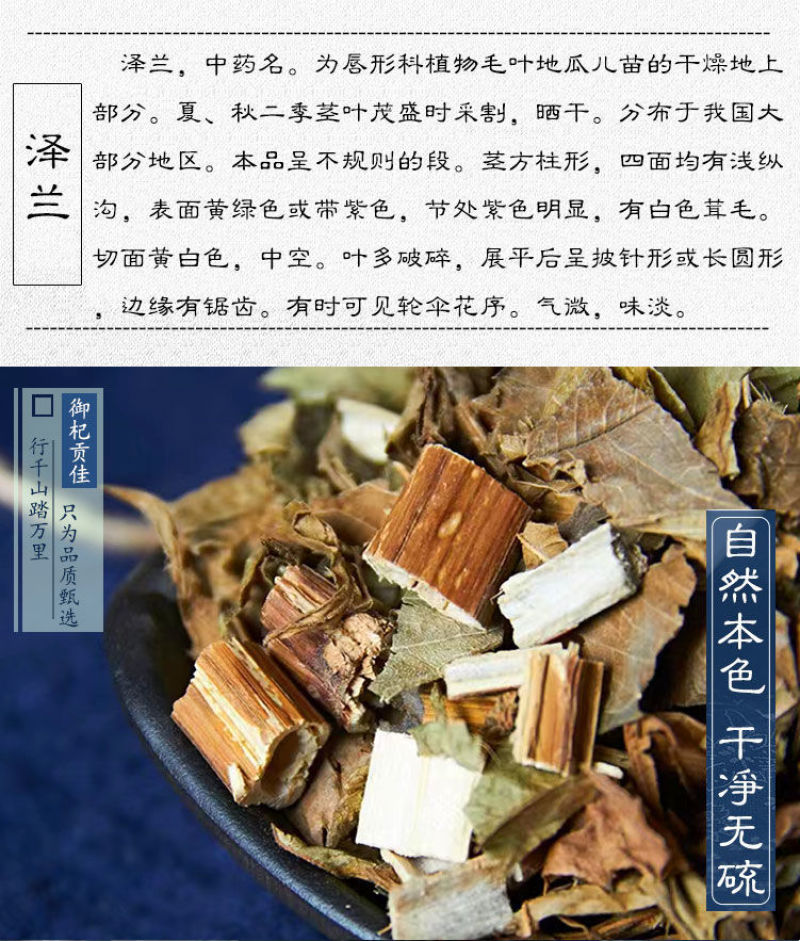 野生泽兰中药材500g泽兰草新货泽兰叶正品地瓜苗地笋
