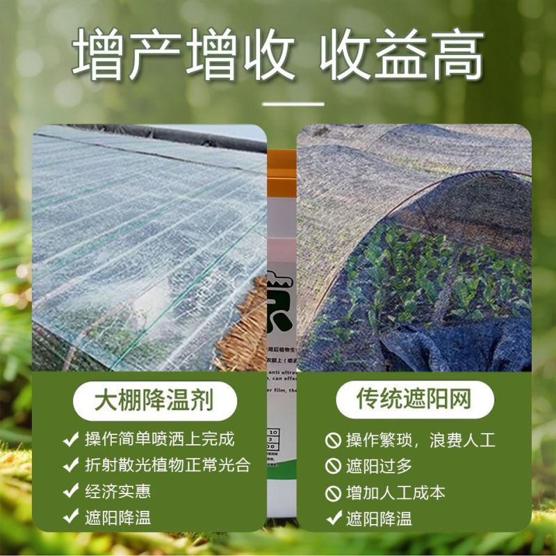 立凉大棚降温剂高效蔬菜大棚温室遮阳降温剂加强型进口农用降
