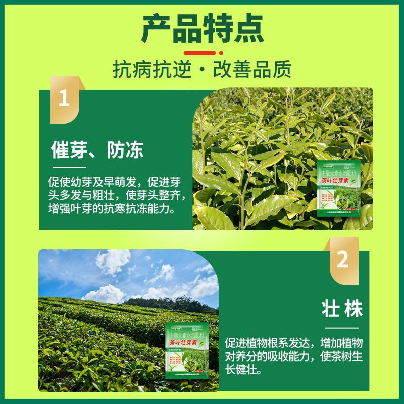 茶树茶叶专用催芽剂叶面肥爆芽优芽素肥料破眠早发多发芽催芽