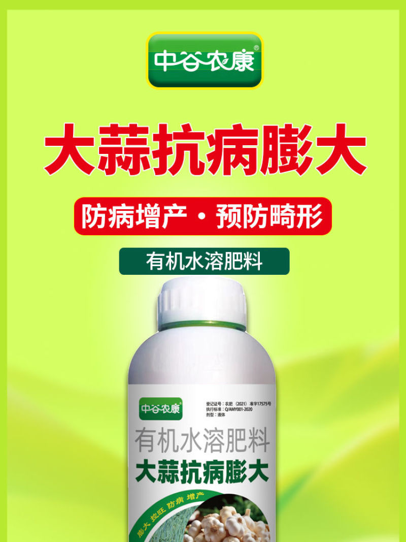 胖大蒜大蒜专用膨大增产预防干尖黄叶生根壮苗易抽薹抗逆