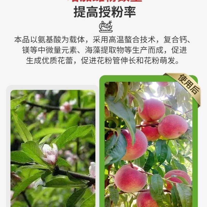 果树座果灵果树强力授粉促花促果防落果防裂果树坐果灵果树授