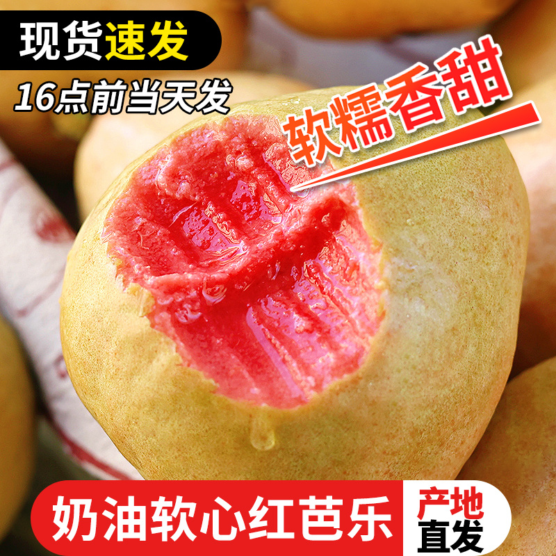 广西芭乐红心番石榴新鲜水果