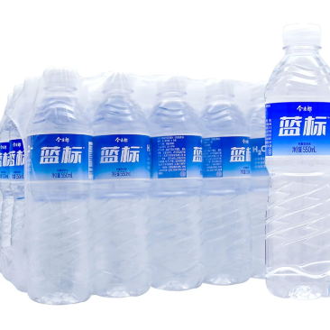 今麦郎蓝标纯净水550ml*24最新日期，西安市内送货。