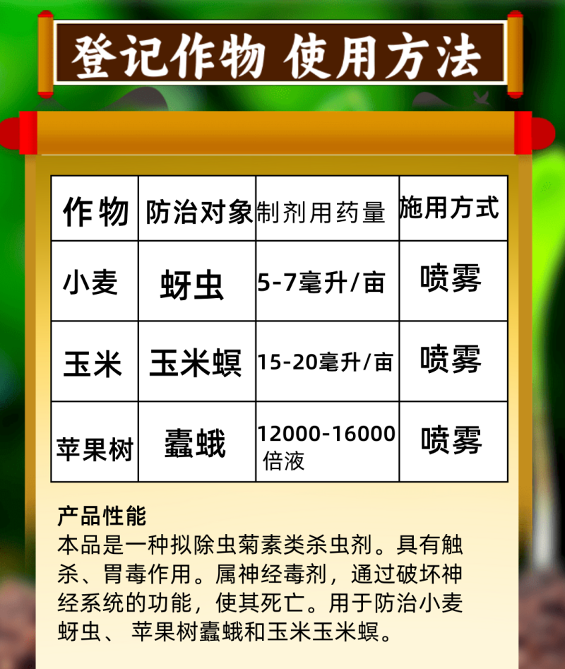 10%高效氯氟氰菊酯菜青虫地老虎地上地下害虫广谱杀虫剂