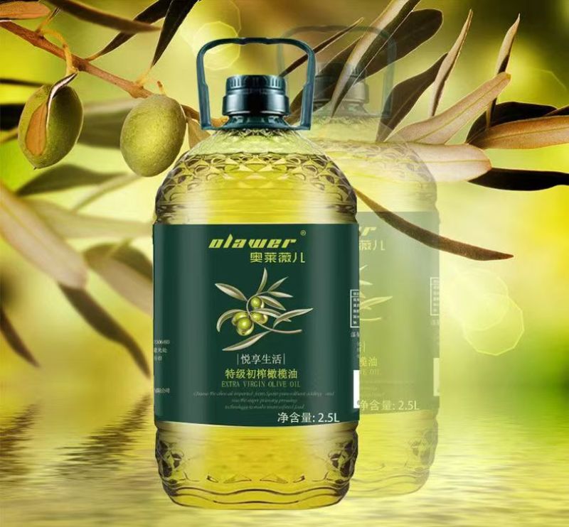 奥莱薇儿特级初榨橄榄油西班牙原油进口纯正食用油2.5L
