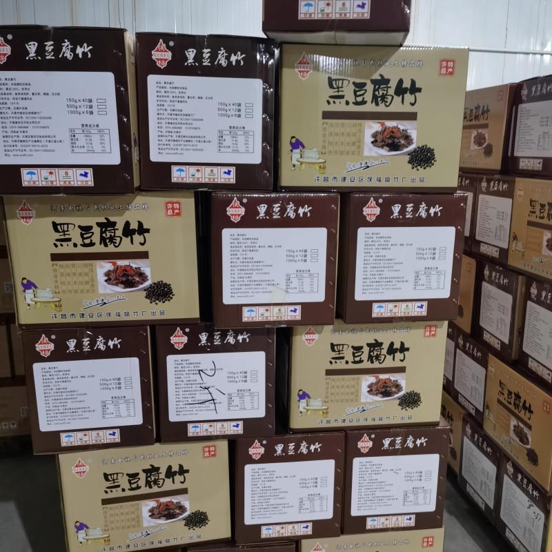 黑豆腐竹无淀粉无色素500克头层