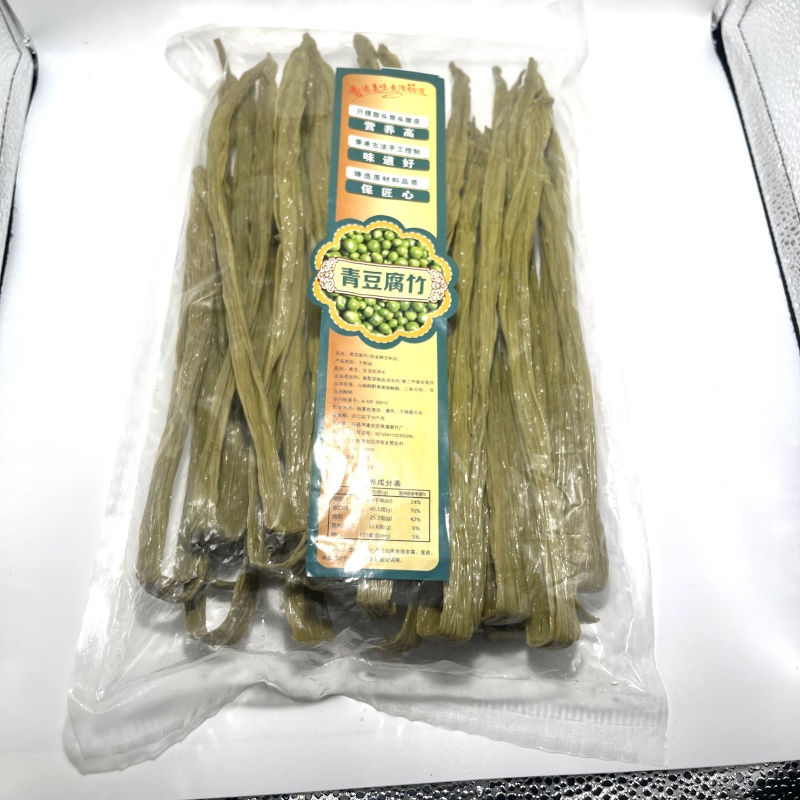 青豆腐竹无盐无淀粉无色素500克装