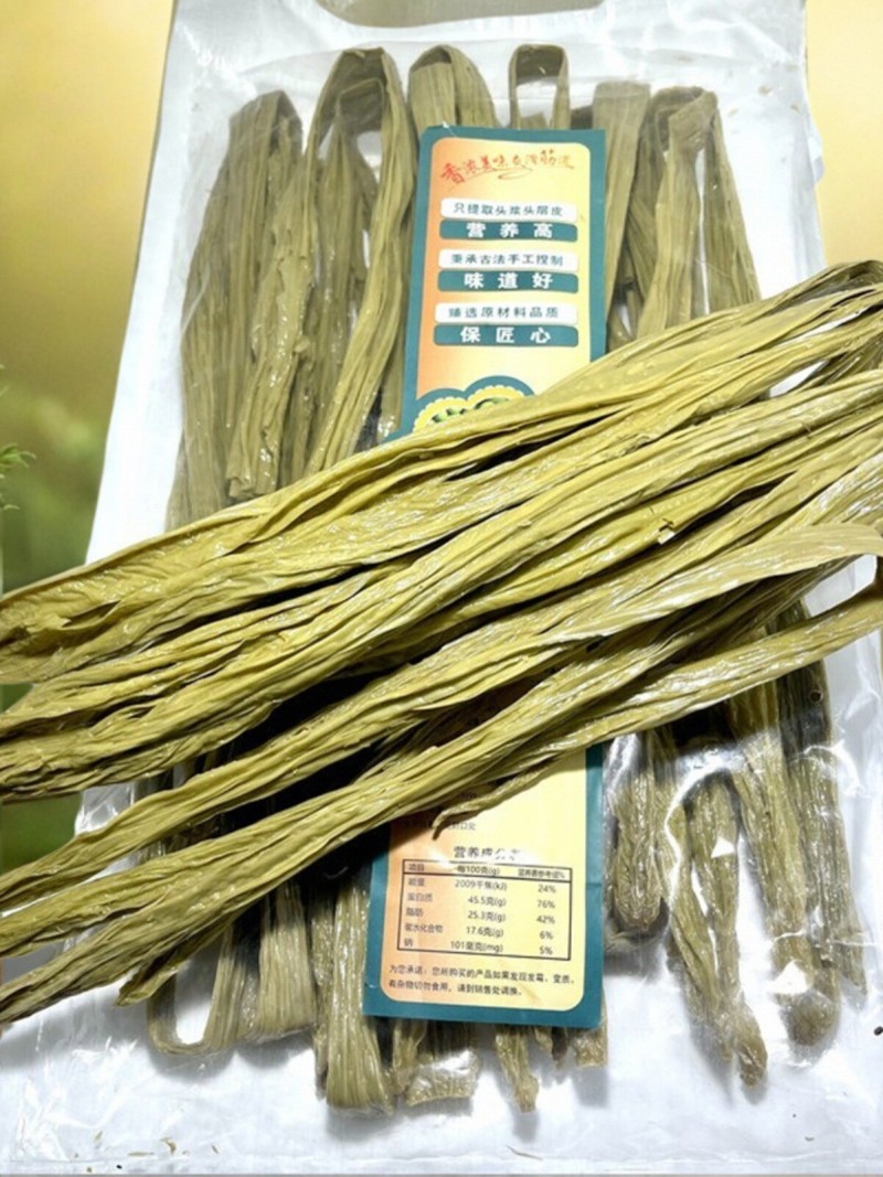青豆腐竹无盐无淀粉无色素500克装