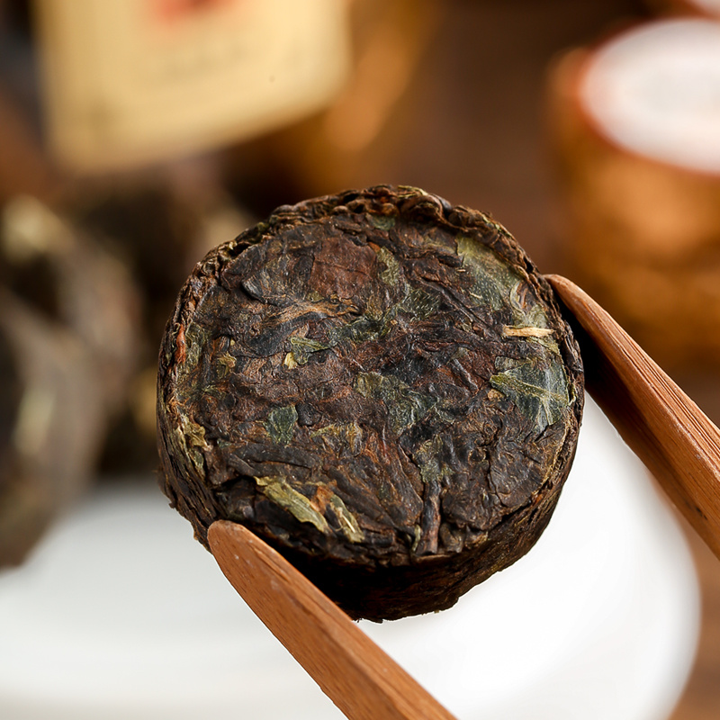 云南糯米香老班章小沱茶普洱茶熟茶叶罐装小金砖500克包邮