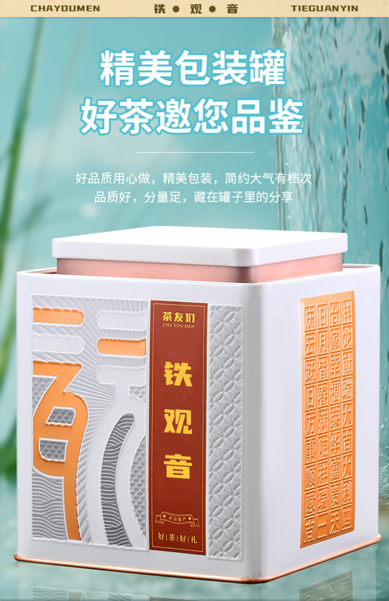 安溪铁观音礼盒装浓香型新茶春茶茶叶罐装500g