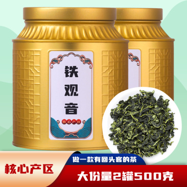 十月香浓安溪铁观音清香型罐装礼盒装醇厚甘爽乌龙茶500克