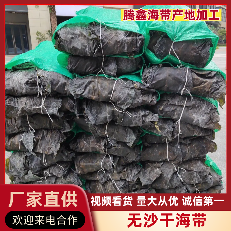 干海带腾鑫海带产地加工（无沙海带）海带片干货全国发货