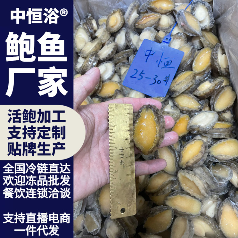 鲍鱼肉供应超市酒店餐厅电商海产品25-30头冻品批发