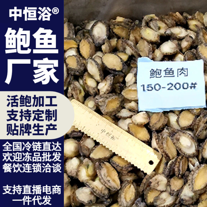 鲍鱼肉供应酒店餐厅商超海鲜150-200头鲍鱼冻品批发