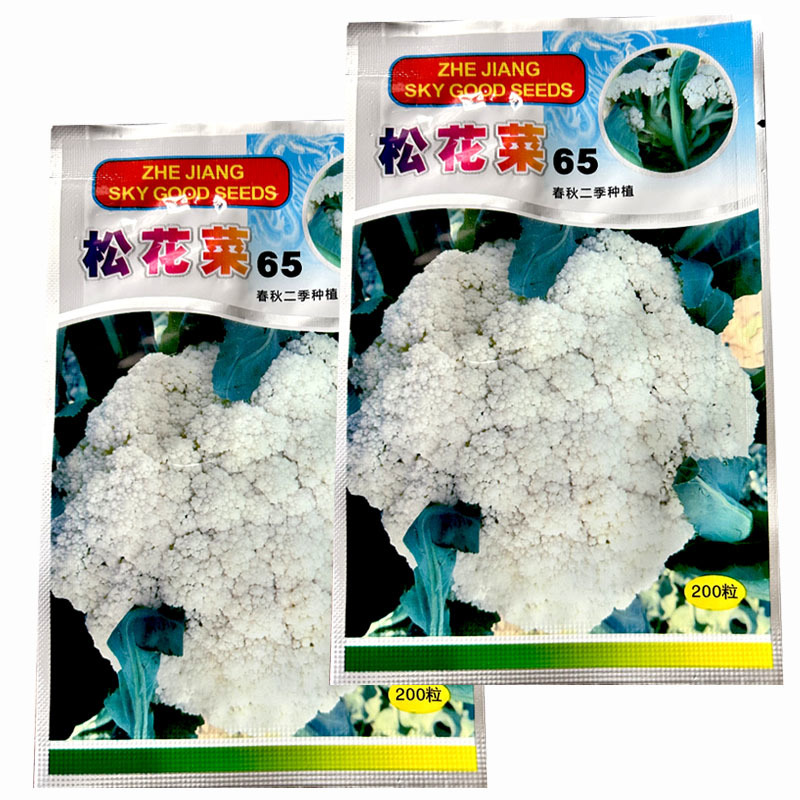 松花65天青梗花椰菜种子200粒耐热耐湿撒花春秋两