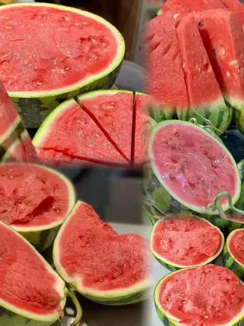 推荐甜王西瓜大西瓜汁多口感甜价格实惠运输便利欢迎联系