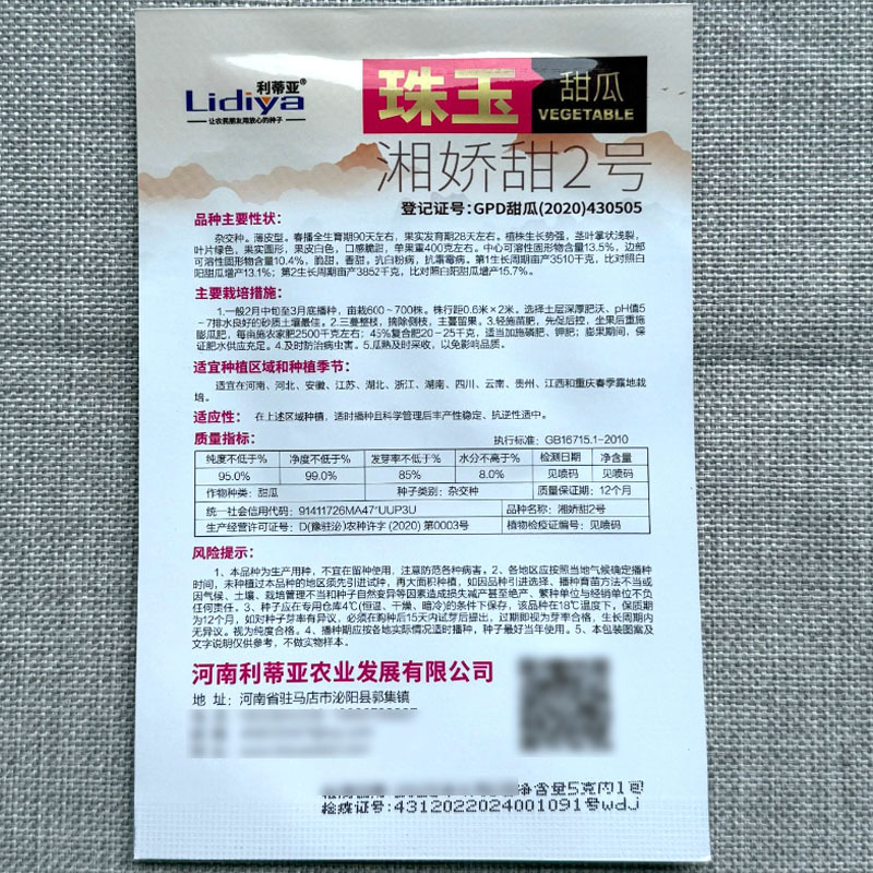 珠玉湘娇甜2号甜瓜种子杂交薄皮型果实圆果皮白口感脆甜