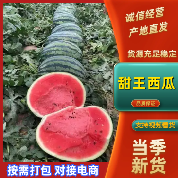 山东甜王西瓜精品西瓜产地一手货源糖度高耐运输量大优惠