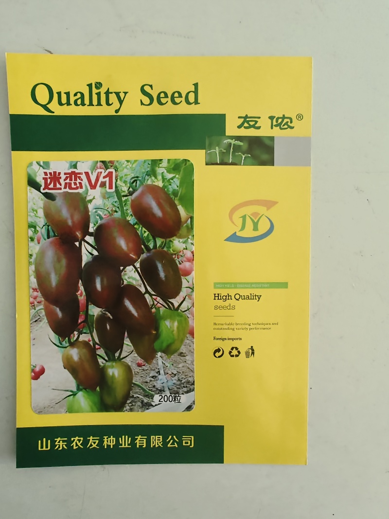 圣女果种子迷恋V1迷彩小番茄种籽薄皮小柿子籽樱桃番茄种