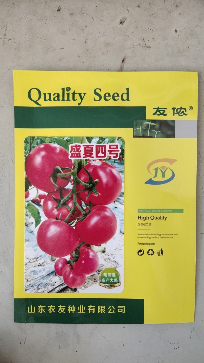 番茄种子耐热盛夏四号西红柿种籽抗病毒大果硬粉柿子籽