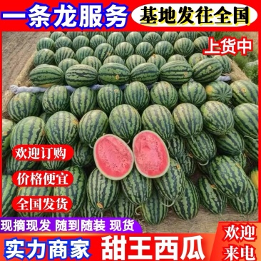 《甜王西瓜》陕西甜王/包熟包甜/规格齐全/量大从优全国发