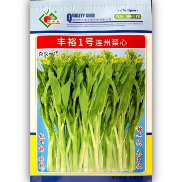丰裕1号连州菜心种子早熟耐热主苔粗侧苔萌发多而快
