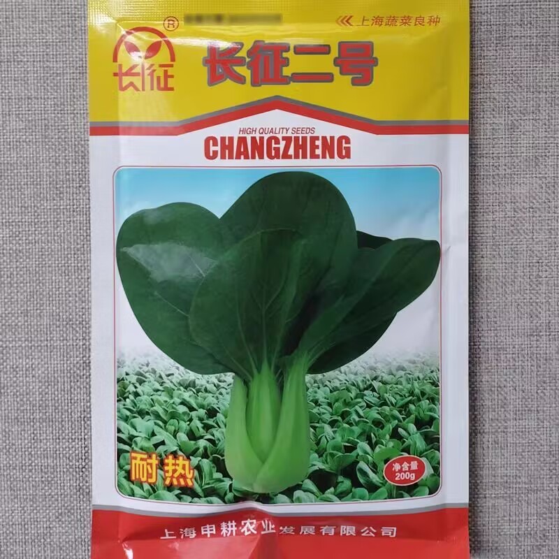 长征二号青梗菜种子200克原装矮箕直立束腰叶柄油绿