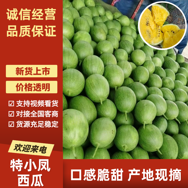 特小凤西瓜吉林特小凤西瓜包熟包甜基地直发供应全国市场
