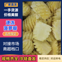 速冻菠萝瓣厂家直发品质保障对接电商市场社区团购等