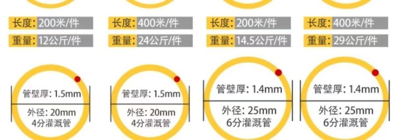 16PE管新料25pe毛管浇花喷灌设备20pe灌溉水管