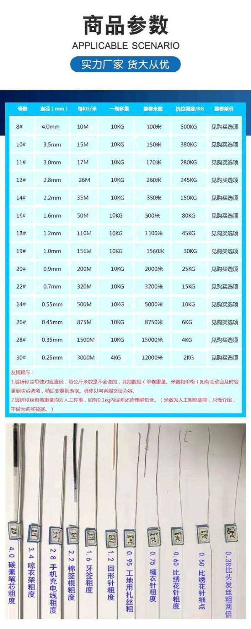 农业防腐热镀锌钢丝铁丝猕猴桃架大棚果园专用防生锈大棚钢丝