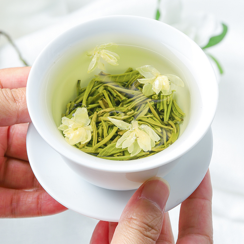 2026茉莉花茶新茶叶浓香茉莉飘雪绿茶散装礼盒装500g