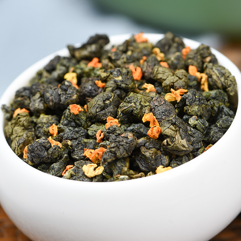 桂花乌龙茶新茶高山铁观音茶桂花香乌龙茶浓香茶叶500g