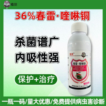植剑36%春雷喹啉铜果树葡萄霜霉病专用药葡萄专用农药杀菌