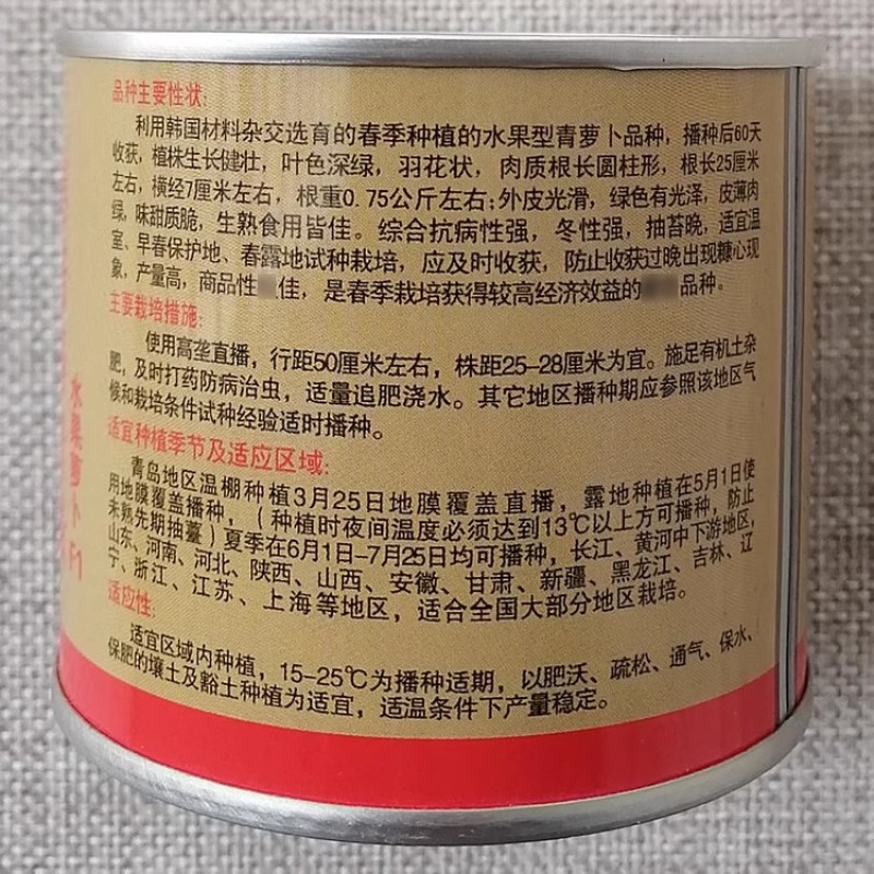 喜诺春青绿水果萝卜种子春季水果型青萝卜种籽抽苔晚皮薄质脆