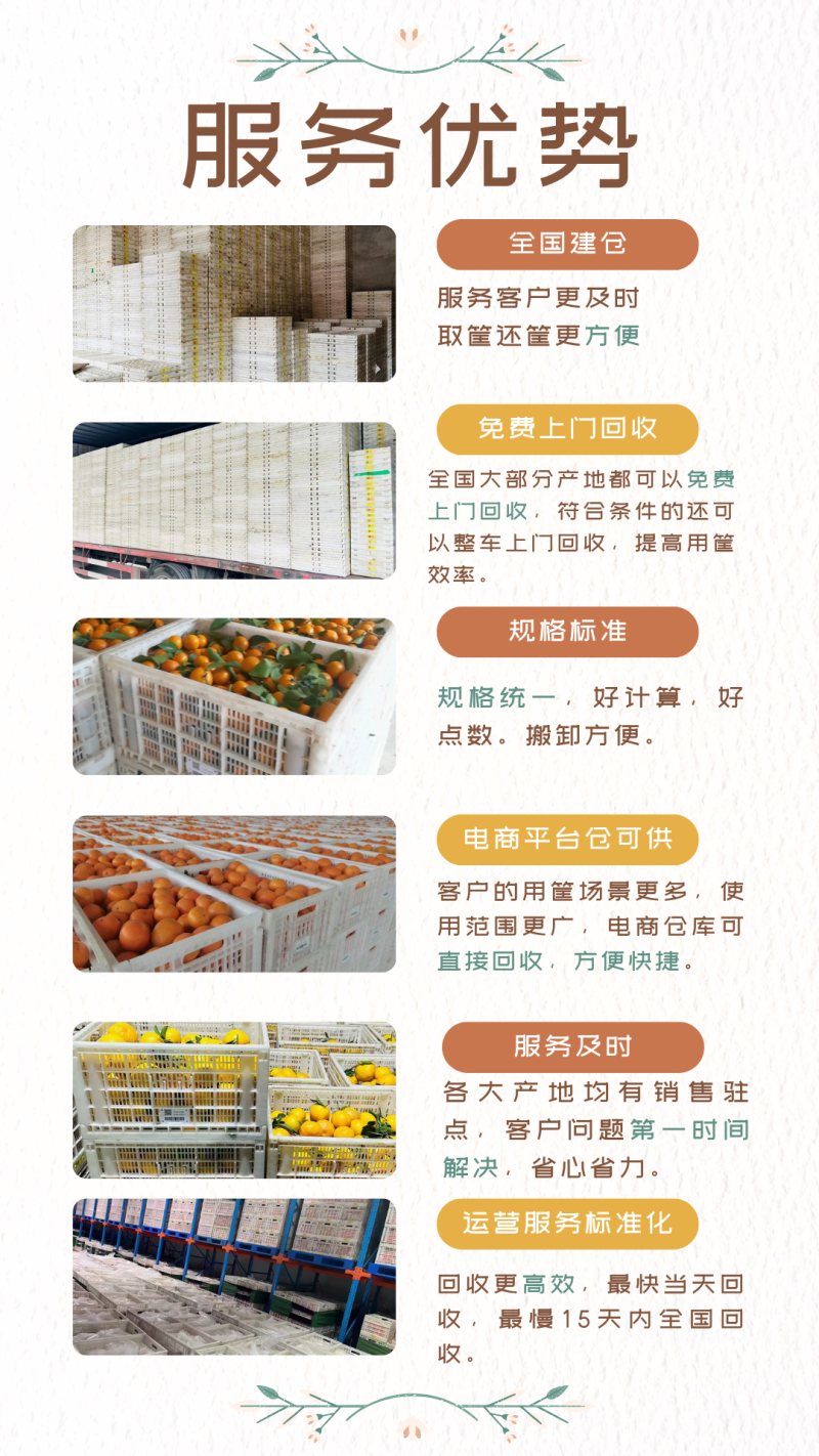 租赁折叠框水果筐周转筐鸡蛋筐蔬菜筐常年供应