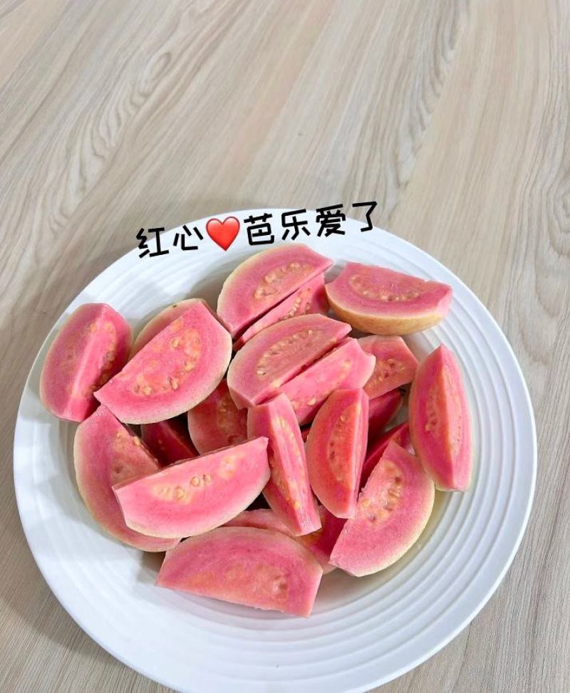 广西精品红心芭乐红宝石番石榴果园直发口感软糯香甜低糖批发