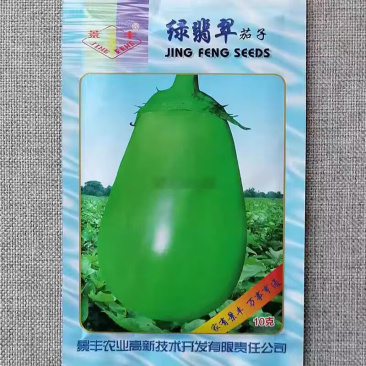景丰绿翡翠茄子种子早熟优质杂交青茄子种籽鲜绿高产抗病肉